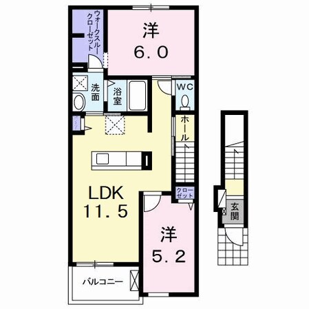 アルバ　カーサⅡの物件間取画像